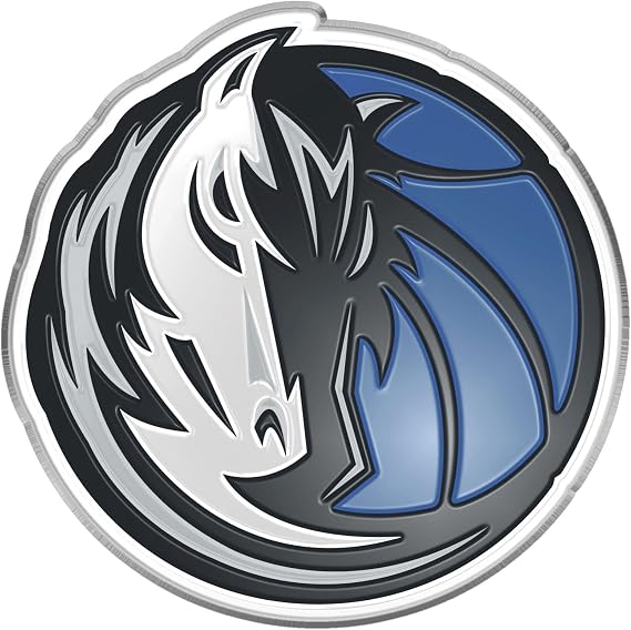 FANMATS 60428 Dallas Mavericks Heavy Duty Aluminum Embossed Color Emblem 3.25" x 3.25"