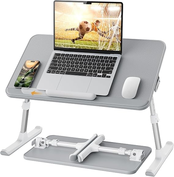 Bix Saiji AL30 Ayarlanabilir Laptop Standı Ergonomik Tasarım 17 İnç Uyumlu Taşınabilir Masa Gri