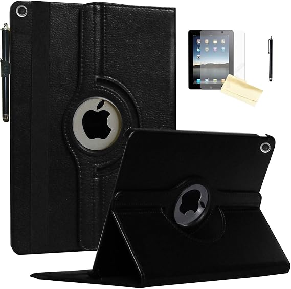 Case for 2019 iPad 10.2 inch, for iPad 7th Generation, Rotating Stand Smart Magnetic Auto Wake Up/Sleep Cover for Model A2197 A2200 A2198 A2199 MW792LL/A MW742LL/A MW772LL/A (Black)