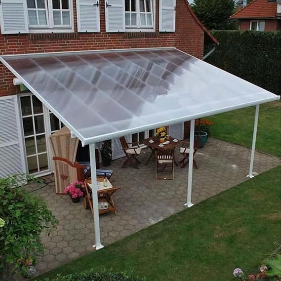 Pxzybd 1mm Polycarbonate Roofing Sheets,Clear Glassfiber Sheet,Greenhouse Replacement Plastic Panels,Rain and Uv Resistant Transparent Roof Panels,Cold Framing Cladding Sheet,WL-0.51m(1.6 * 3.3ft)