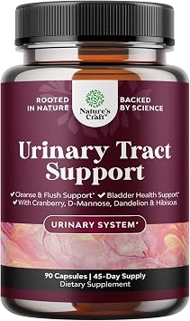 D Mannose Capsules for Urinary Tract Health - High Potency D-Mannose with Cranberry Juice Powder & Dandelion for Urinary Tract Health for Women Fast Acting Super Concentrated Cranberry - 90 Count