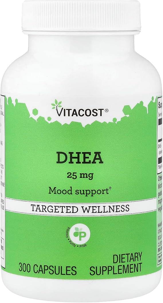 Vitacost DHEA, 25 mg, 300 Capsules