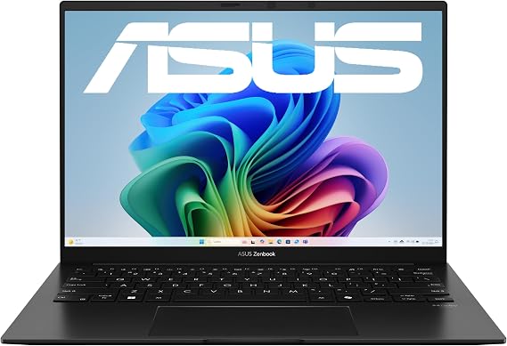 ASUS Zenbook 14 OLED Laptop Copilot+ PC 14 Inch 2.8K 16:10 120Hz OLED Display AMD Ryzen AI 7 350 16GB RAM 1TB SSD AMD Radeon Windows 11 QWERTZ Keyboard Jade Black