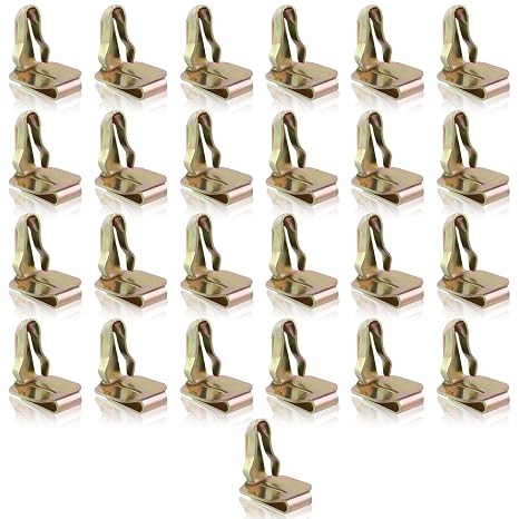 25PCS Carbbia Metal Trim Panel Fastener Fits into 5/16" Hole | Car Door Panel Clips Retainer
