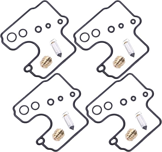 4Pcs Motorcycle Carburetor Repair Kits Carb Rebuild Kit fit for Suzuki GSX-R 600 1996-2000 Carb Rebuild Overhaul Set Replace GSX-R600