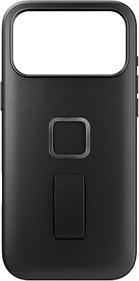 Peak Design Mobile Everyday Loop Case for iPhone 17 Pro Max, Black, with Loop, Slim Profile, Drop Protection, Weatherproof Fabric Shell, SlimLink Connects to Mobile Mounts & Gear