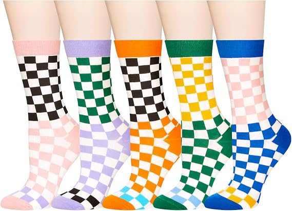 Benefeet Sox Women Crew Socks Girls Cute Fun Patterned High Ankle Socks
