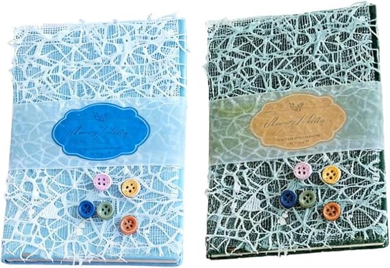 52 Sheets Textured Scrapbook Paper and Mesh Fabric Assorted Set, 2 Themes Mixed Special Paper for Scrapbook Supplies Planner Bullet Junk Journal Collage Card Embellishments 5.5x4 Inch (#1+#2)