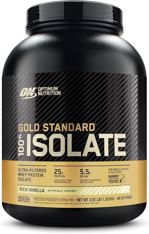 Optimum Nutrition Gold Standard Isolate Protein Powder, Rich Vanilla, 3 LB