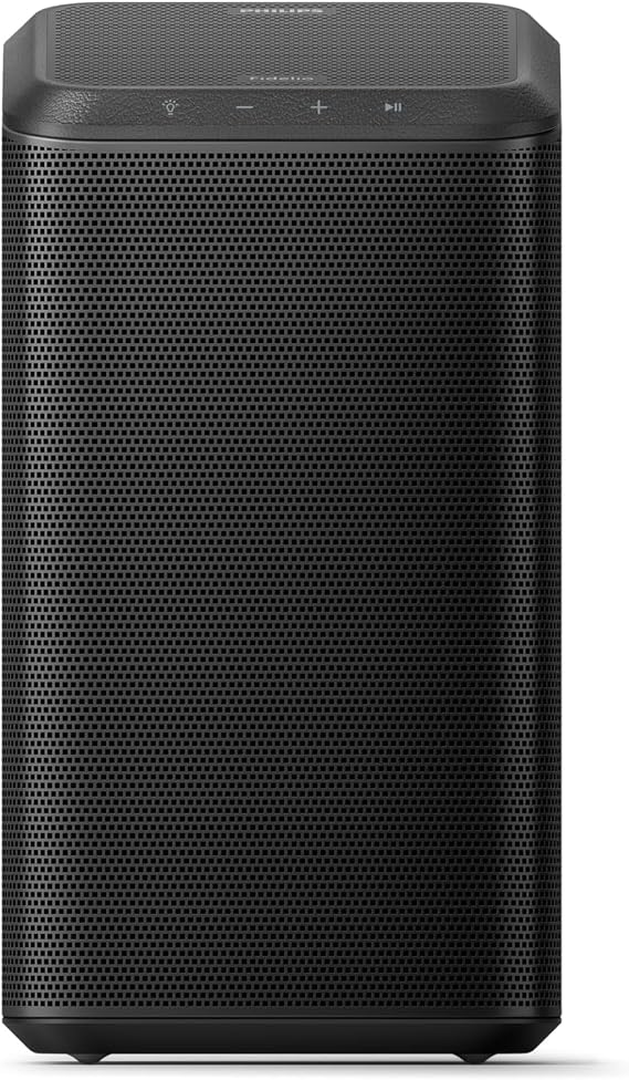 Philips Fidelio TAFS1 Bluetooth Speaker - Powered By DTS Play-Fi, Compatible with Alexa, Google Assistant, and Siri, 60W Max Power, Black
