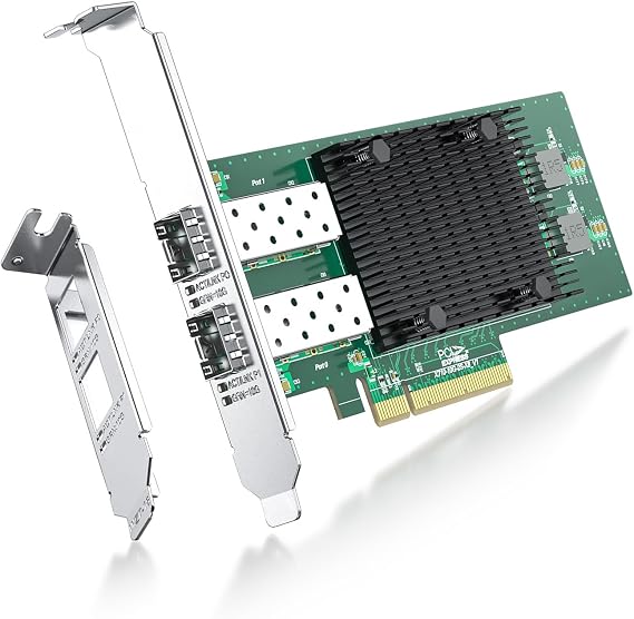Ipolex 10Gb Network Card Compatible for Intel X710-DA2 Ethernet Card NIC with Intel X710-BM2 Controller, Dual SFP+ Port, PCI Express 3.0, PCIE Ethernet LAN Adapter Support Windows Server/Linux/VMware