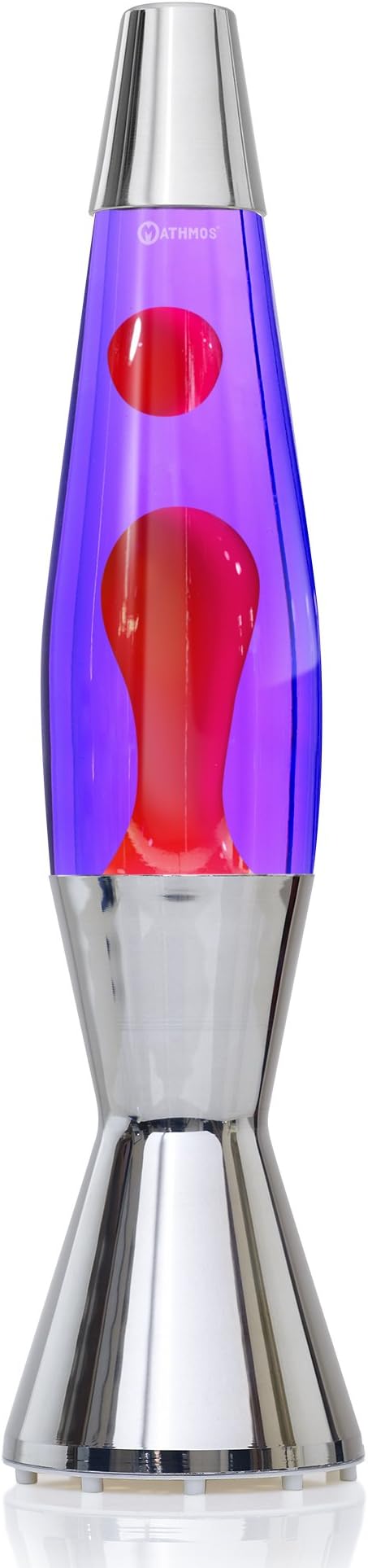 Mathmos Astro Baby Lava Lamp Silver Made in the UK Since 1964 Lava Lamps in Purple and Red Unique Lava Lamp Formula Manufactured to the Highest Safety Standards [Energy Class G]