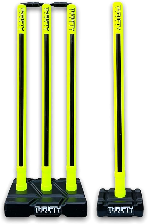 Thrifty Sports Cricket Stumps Set - 4 Stumps + 2 Bails + 2 St Size 30/32" (ST WSF + 1F)