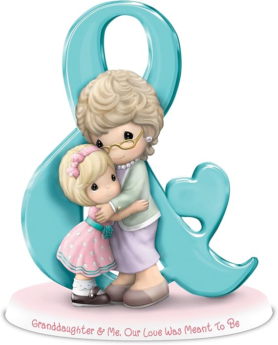 The Hamilton Collection Precious Moments Granddaughter & Me Our Love was Meant to Be Figurine