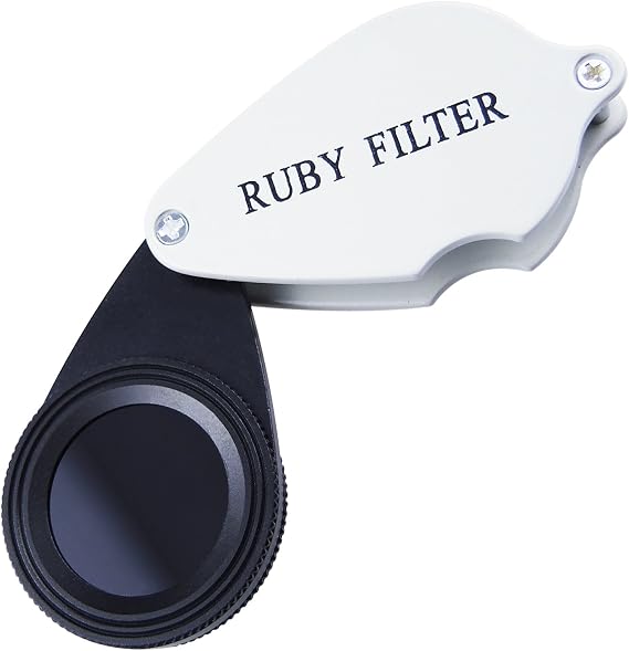 Foldable Ruby Filter Identification Tool for Emerald and Gemstones
