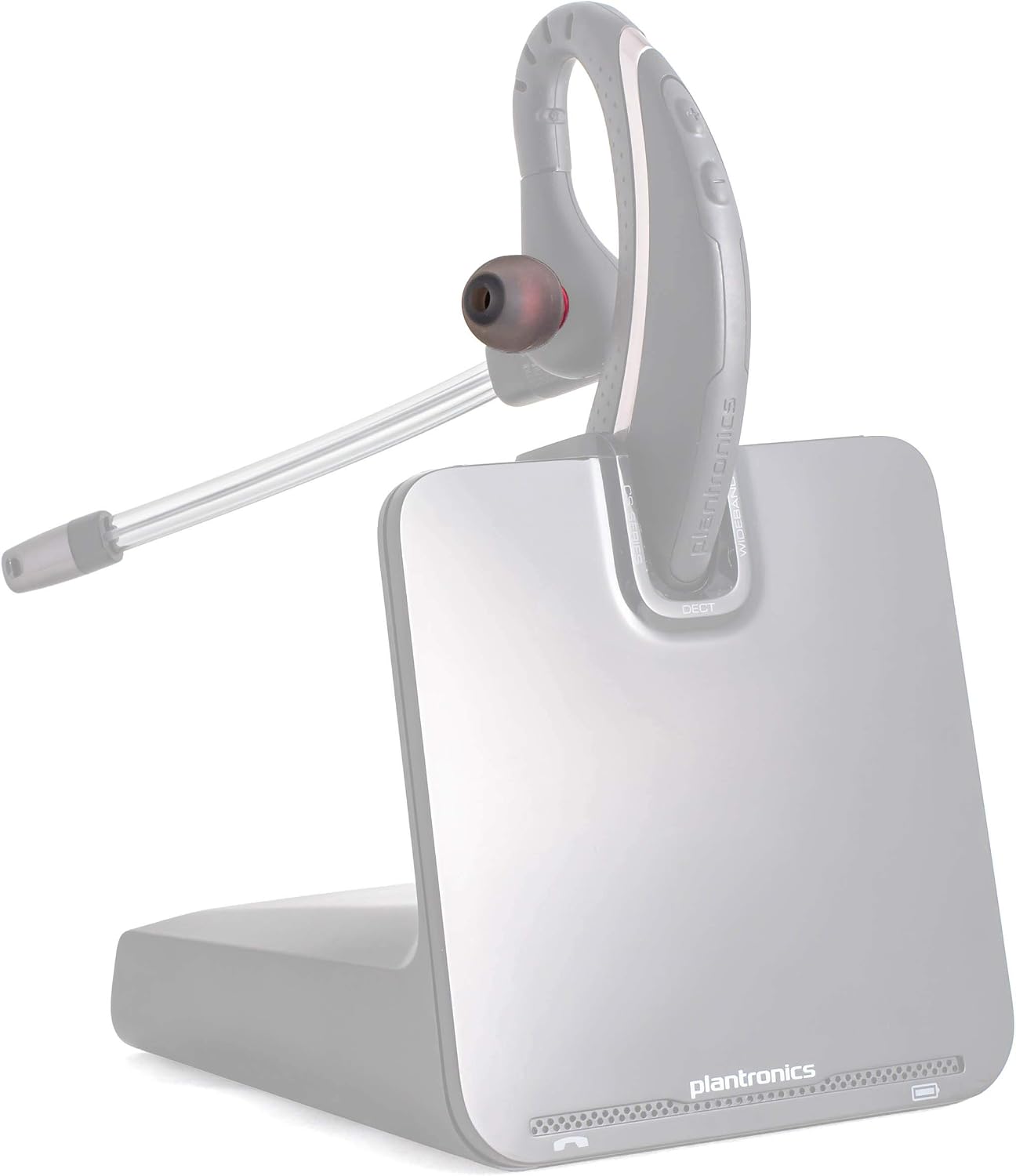 Eartip Adapter Compatible with Plantronics Poly CS530  SAVI W730  SAVI W430 Series Headsets Includes 1-Pack Adapter and Set of Multi-Size Premium Silicone Ear Tips