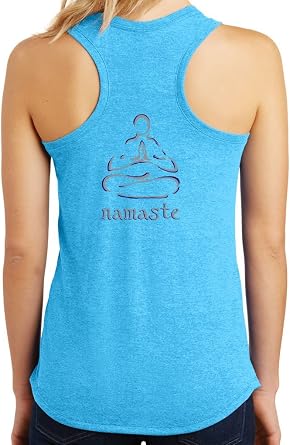 Yoga Clothing For You Ladies Namaste Lotus Racerback Tank Top