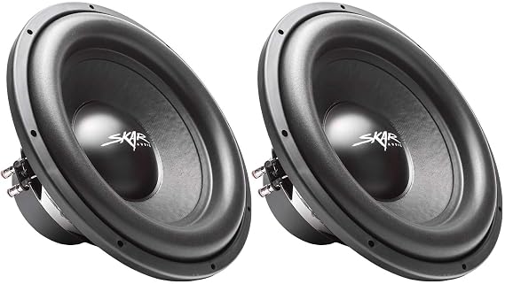 (2) Skar Audio Sdr-15 D4 15" 1200W Max Power Dual 4 Ohm Car Subwoofers, Pair of 2