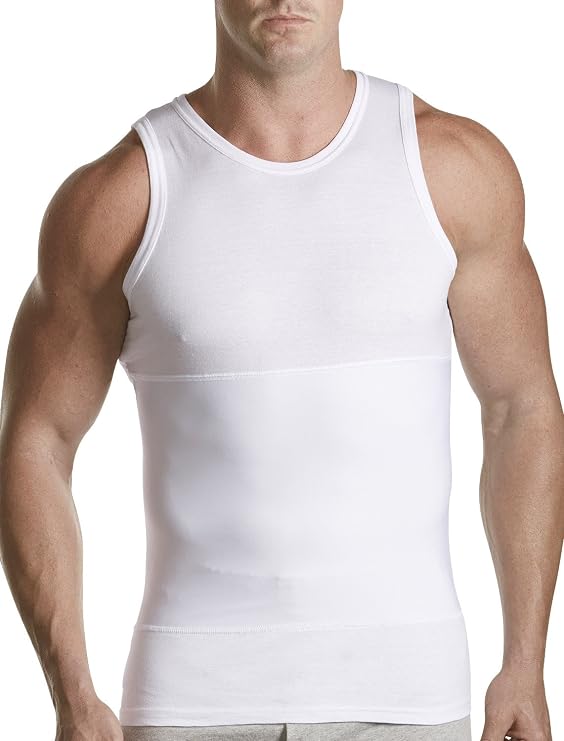 Harbor Bay by DXL Big and Tall Shapewear Tank T-Shirt