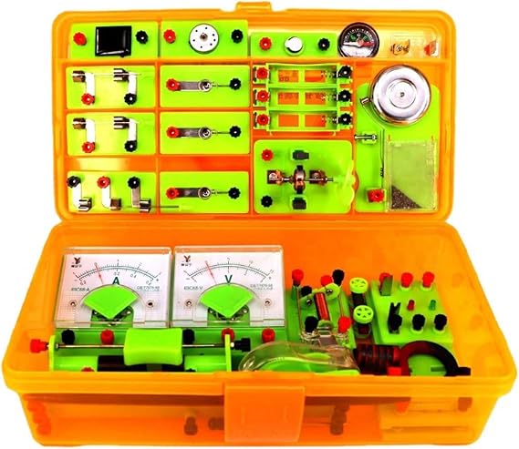 Physics Laboratory Box, Science Laboratory Equipment, Basic Kit, School Physics Teaching Materials, Electrical Discovery Circuit Kit, Science Learning