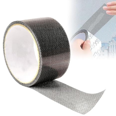 Strong Adhesive Screen Repair Tape,2024 New Creative Screen Anti-Mosquito Repair Tapes,Household Self-Adhesive Screen Window Repair Patch for Doors,Windows (Black)