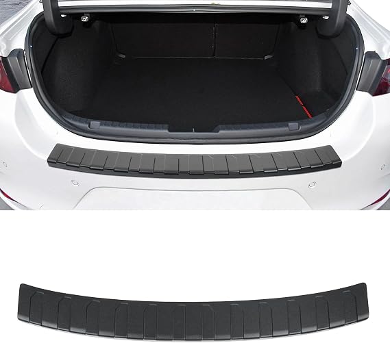 Rear Bumper Protector for Mazda 3 2019-2025 2026 Car Accessories (Not for Hatchback) ABS Plastic Material Matte Black Resistant Trunk Door Entry Guards