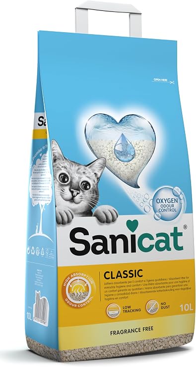 Sanicat - Classic Fragrance-Free cat litter 10L capacity