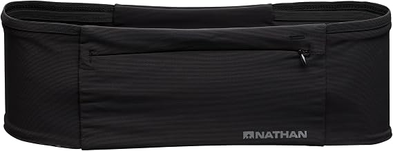 Nathan Zipster Max Running Belt, Running Belts for Women and Men, Bounce-Free Waist Pack with Extra Large Zipper Pocket, Smartphone Storage, Walking, Gym, Hiking