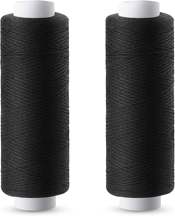 Sewing Thread, 2 PCS 200 Yards Thread, Black Sewing Machine Thread