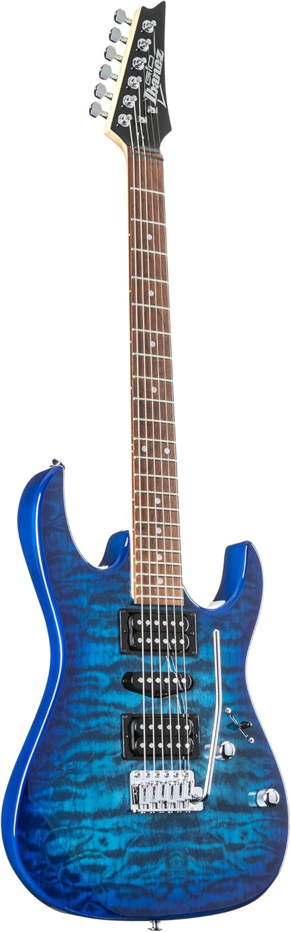 Ibanez GRX70QA TBB - Transparent Blue Burst Electric Guitar