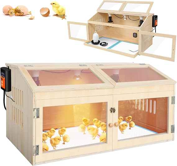 Intelligent Chicken Brooder Box for Chick with Smart Thermostat 32" Wide