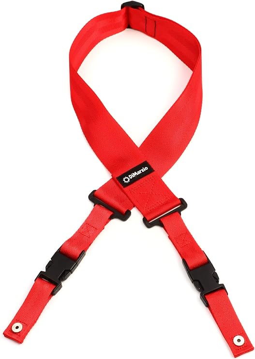 DiMarzio DD2200BK Shoulder Strap red