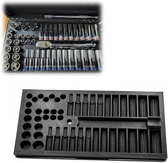 Socket Tray Organizer Compatible with Harbor Freight US General Toolbox