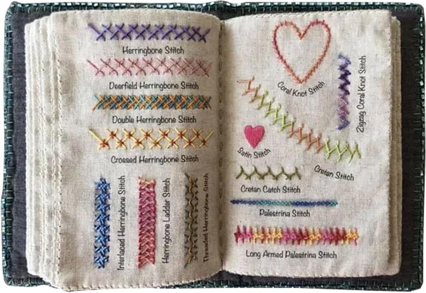 Stitch Book Creative Mini Sewing Embroidery Stitch Book Guide for Sewing DIY Projects Beginners and Embroidery Enthusiasts Book A: 106 Stitches