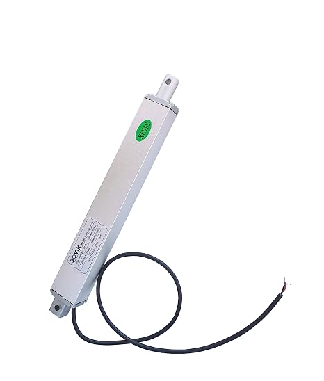 4" 4 inch Stroke Micro Linear Actuator, 12V DC Speed 1" per sec Built in Limit Switch, 22lbs Maximum Lift Includes Mounting Brackets