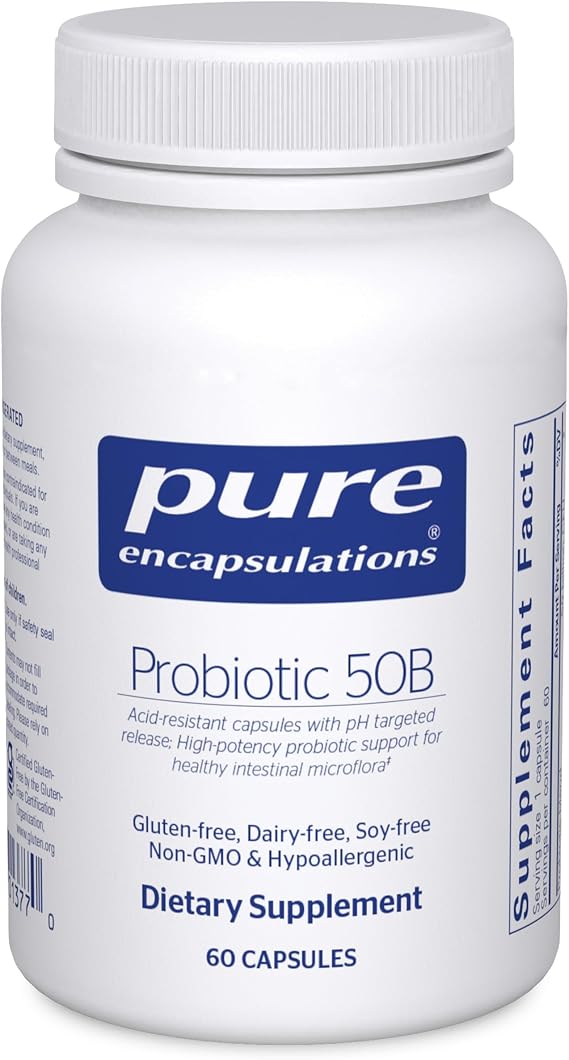 Pure Encapsulations Probiotic 50B, 60 Capsules