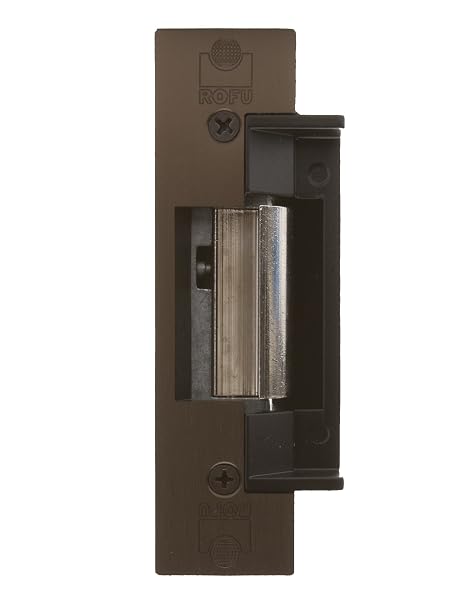 Rofu 1402-01 US10B Standard Duty Fail Secure Series, Satin Bronze, 3-6V DC/8-16V AC, 1-1/4" x 4-7/8"