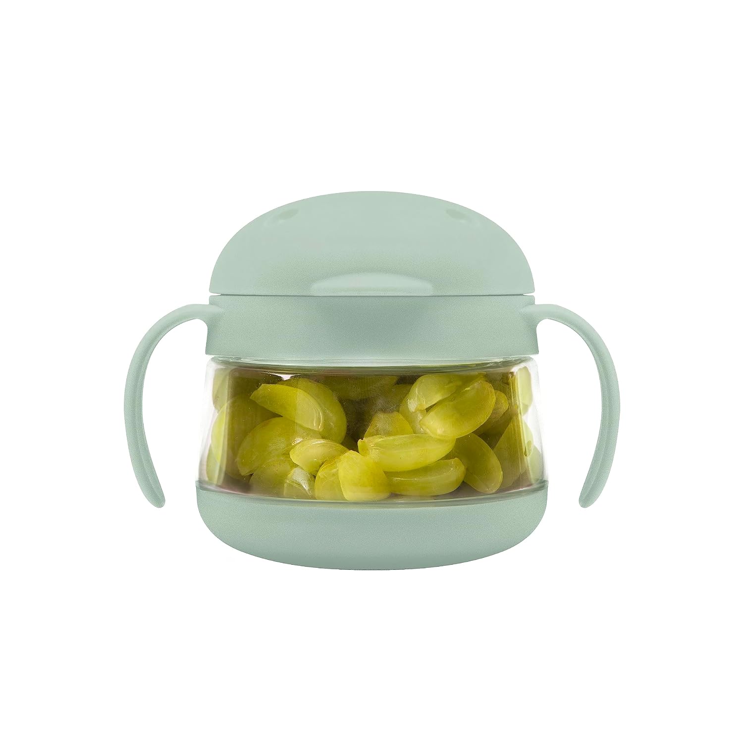 Ubbi Tweat No Spill Snack Container for Kids, BPA-Free, Toddler Snack Container, Sage