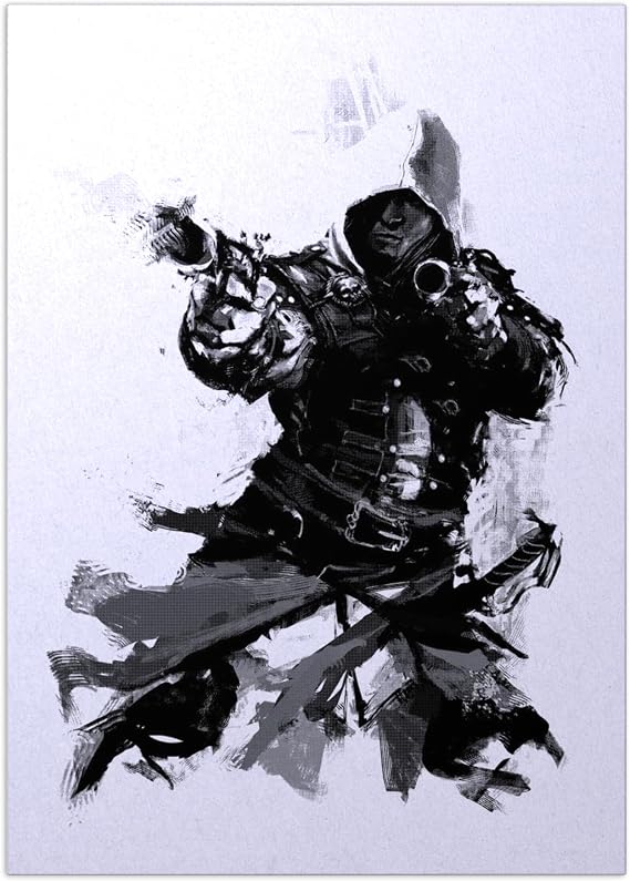 Displate Metal Poster Assassin's Creed Edward Black Flag Wall Art M