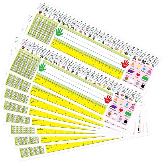 Fancy Land Traditional Manuscript Nameplates Primary Students Pack of 36 | Self Adhesive, Desk Plates