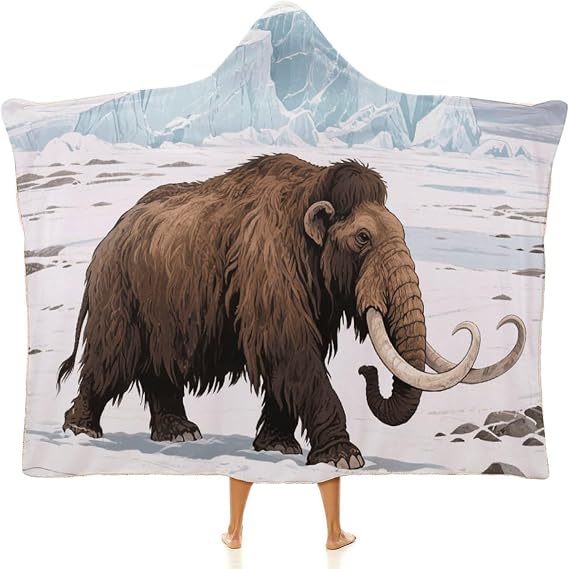 Mammoth Fleece Wearable Blanket Hoodie with Hood Oversized Sweatshirt Blanket Gift for Adults Teens