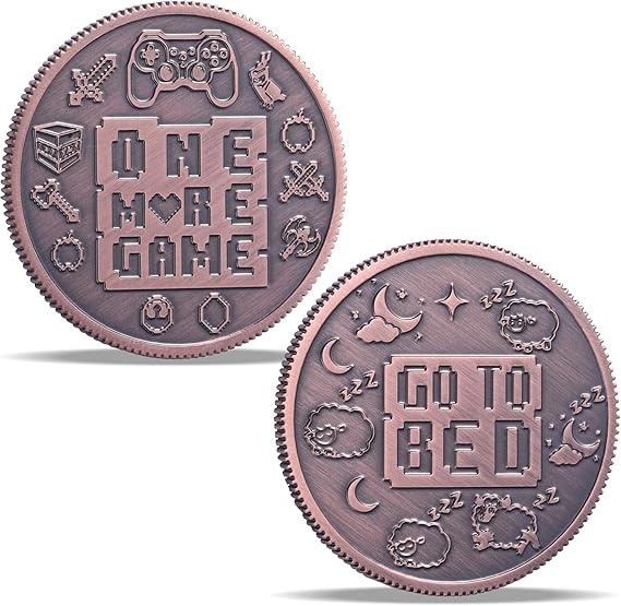 Ultimate Gamer Gift for Men - Double Sided Decision Maker Coin for Boyfriend, Husband & Gamers | Stress-Relieving Gaming Accessories for Birthday, Christmas & Valentines Day, Gamer Stocking Stuffer