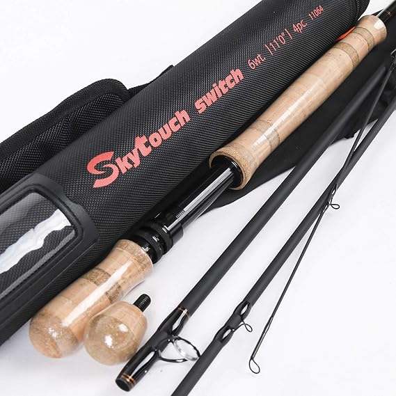 MAXIMUMCATCH Two-handed Switch & Spey fly rods fast action Fly Fishing rod with cordura tube