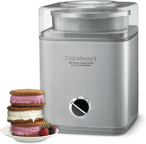 Cuisinart Ice Cream Maker Machine, Fully Automatic, 2 qt, ICE-30BCP1ES