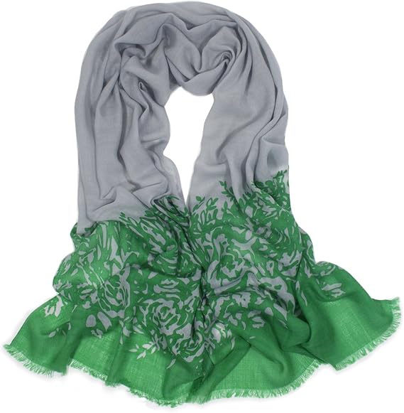 Dahlia Women's 100% wool Scarfs, Wraps, and Shawls, Ink Painting Flower Style
