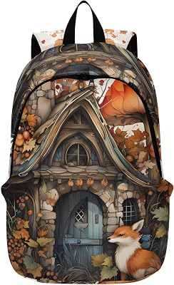 Travel Backpack for Men Laptop Bag Work Fashion Design Daypack Log Cabin Large Lightweight Outdoor Casual