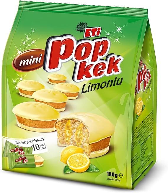 Eti Popkek Mini Lemon Cake 180 g x 10 Pieces
