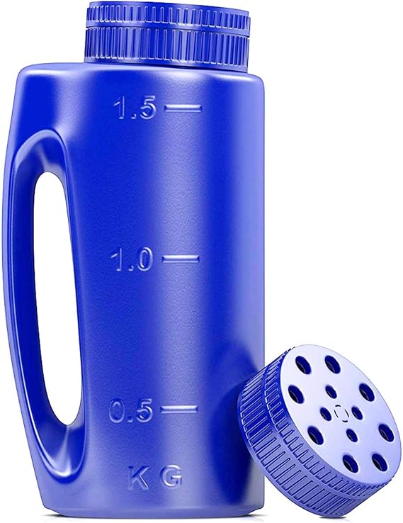 Handheld Spreader - 84.54oz Adjustable Hand Seeder, Spot Seeding Spreader Bottle, 1.5KG Lawn Seed Spreader | Grass Feed Seeding Fertiliser Spreader, Ice Melt Salt Dispenser for Garden Lawn