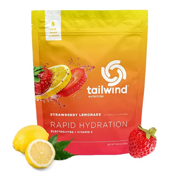 Tailwind Nutrition Rapid Hydration, Strawberry Lemonade, 25-Serving Bag