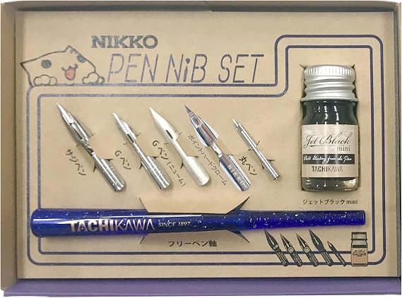 Tachikawa Pin Mfg. Tachikawa Nikko Manga Nib Set N-CPS